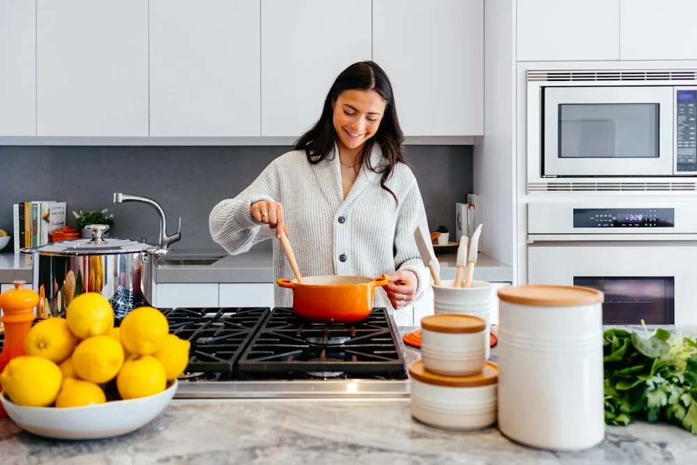 Clean modern kitchen with functioning dishwasher